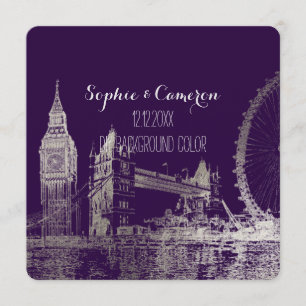 PixDezines London/Faux Silberfolie/DIY Hintergrund Einladung