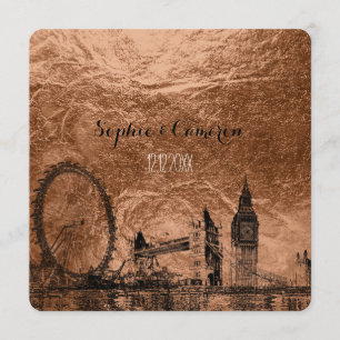 PixDezines london urbaner/Imitat Kupferboden Einladung