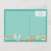 PixDezines LOVE VÖGEL SAVE THE DATE/DIY FARBE Ankündigungspostkarte (Rückseite)