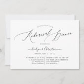 PixDezines Luxe Calligraphy Probe Dinner Einladung (Vorderseite)