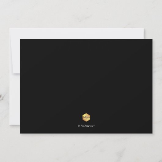 PixDezines Luxe Calligraphy Probe Dinner Einladung (Rückseite)