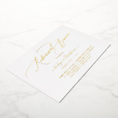 PixDezines Luxe Calligraphy Probe Dinner Real Folieneinladung (Gedreht)