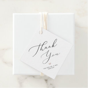 PixDezines Luxe Calligraphy Vielen Dank Geschenkanhänger