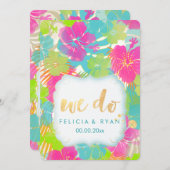 PixDezines machen wir Perchierpapier für Hibiskus/ Einladung (Vorne/Hinten)