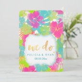 PixDezines machen wir Perchierpapier für Hibiskus/ Einladung (Stehend Vorderseite)