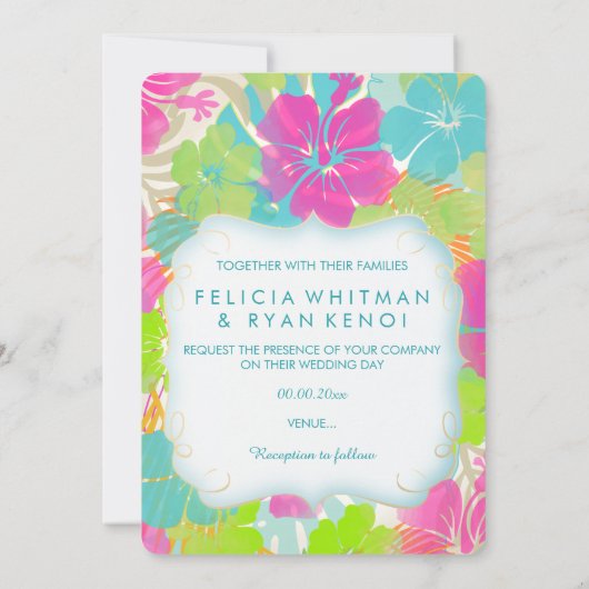 PixDezines machen wir Perchierpapier für Hibiskus/ Einladung (Rückseite)