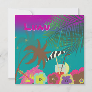 PixDezines Mai Tai, Luau am Strand Einladung