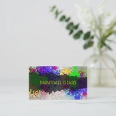 PixDezines malen Spritzer/Ball/Imitate silber Visitenkarte (Stehend Vorderseite)