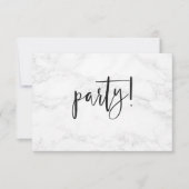 PixDezines Marble Bar Mitzvah ✡ Feier RSVP Karte (Vorderseite)