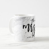 PixDezines marble Das neue, moderne Brush-Script Kaffeetasse (Vorderseite Links)