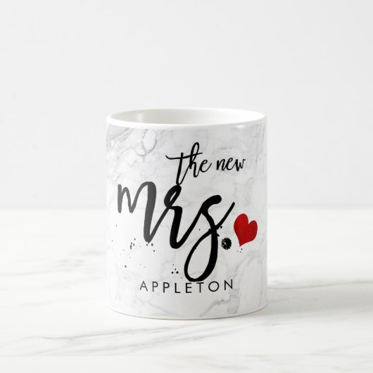 PixDezines marble Das neue, moderne Brush-Script Kaffeetasse (Mittel)