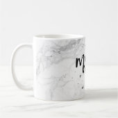 PixDezines marble Das neue, moderne Brush-Script Kaffeetasse (Links)