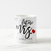 PixDezines Marble Future Frau Modern Brush Script Kaffeetasse (Mittel)