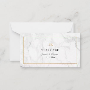 PixDezines Marble Imitate Gold Classic Vielen Dank Mitteilungskarte