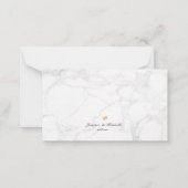 PixDezines Marble Imitate Gold Classic Vielen Dank Mitteilungskarte (Rückseite)