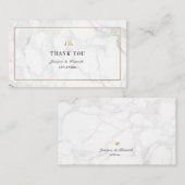 PixDezines Marble Imitate Gold Classic Vielen Dank Mitteilungskarte (Vorne/Hinten)