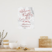 PixDezines Marble/Imitate Rose Gold/Empfang Poster (Küche)