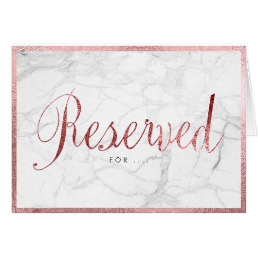 PixDezines Marble+Imitate Rose Gold/Reservierte Ta (Vorderseite (Horizontal))