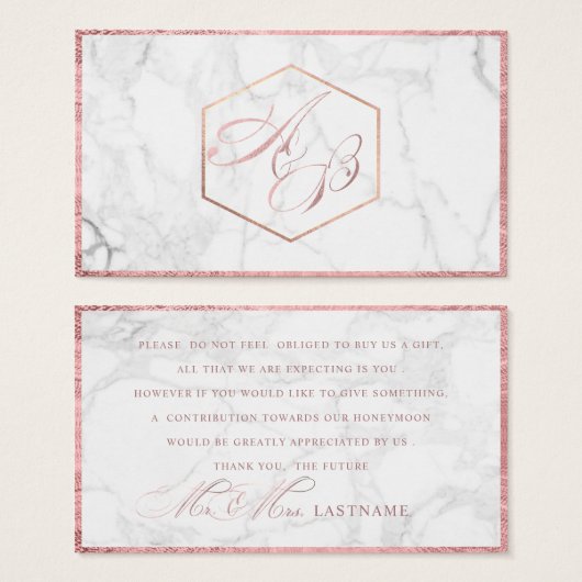 PixDezines Marble+Imitate Rose Goldenes Skript /Ge (Vorne & Hinten)