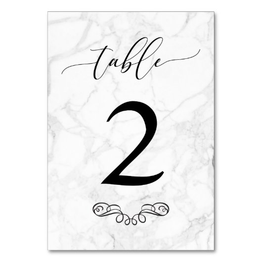 PixDezines Marble Tischnummer DIY (Vorderseite)