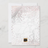 PixDezines Marmor+Imitat Rose Gold/Christessen Einladung (Rückseite)