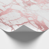 PixDezines Marmor+Imitat Rose Gold Geschenkpapier (Ecke)