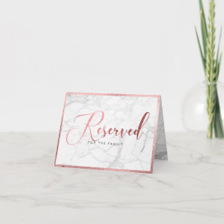 PixDezines Marmor Imitat Rose Gold/Reservierte Tab Karte