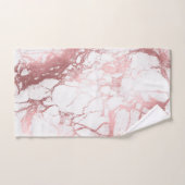 PixDezines Marmor + Imitat Rose Gold Venen Badhandtuch Set (Handtuch)