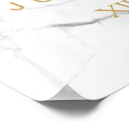 PixDezines-Marmor/Imitate Gold/#UNPLUGGED Poster (Ecke)