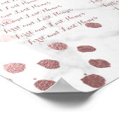 PixDezines Marmor/Imitate Rose Gold Speck/Sitzplät Poster (Ecke)