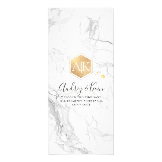 PixDezines Marmor/Imitats Gold Honeycomb Menü (Hinten)