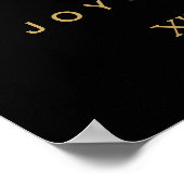 PixDezines MARMOR + UNECHTES GOLD SCRIPT / WILLKOM Poster (Ecke)