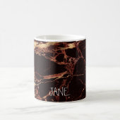 PixDezines MASALA RED MARBLE IMITATS GOLD VEINS Kaffeetasse (Mittel)
