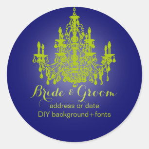 PixDezines Matcha Grün Kronleuchter/DIY Hintergrun Runder Aufkleber