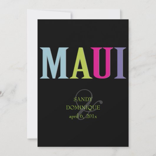 PixDezines Maui/DIY-Farben Einladung (Vorderseite)