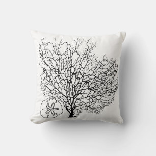 PixDezines maui Korallen- und Sternengestelle Kissen