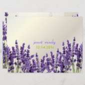 PixDezines maui Lavendel/Deuchfarbe Einladung (Vorne/Hinten)