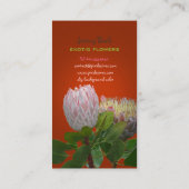 PixDezines maui-Protea/DJ-Hintergrundfarbe Visitenkarte (Rückseite)