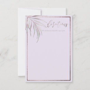 PixDezines Mauve Palms Richtung RSVP Karte