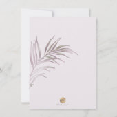 PixDezines MAUVE PALMS SAVE THE DATE (Rückseite)