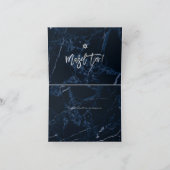 PixDezines Mazel Tov, Blue Marble+ Platinum Script Karte (Innenseite)