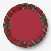 PixDezines McLean Scottish Tartan Paper Plate Pappteller (Vorderseite)
