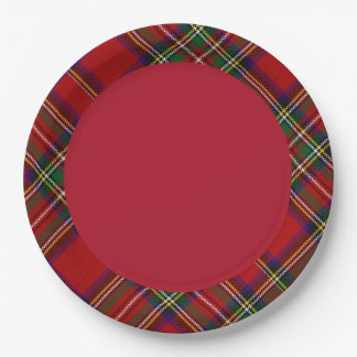 PixDezines McLean Scottish Tartan Paper Plate Pappteller