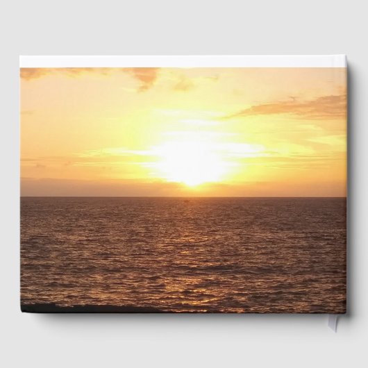 PixDezines Memorial Sunset Beach Gästebuch (Rückseite)