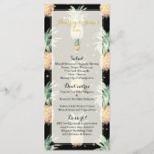 PixDezines-Menü/Ananas/Gold-Speck/DIY-Buchse Menükarte (Rückseite)