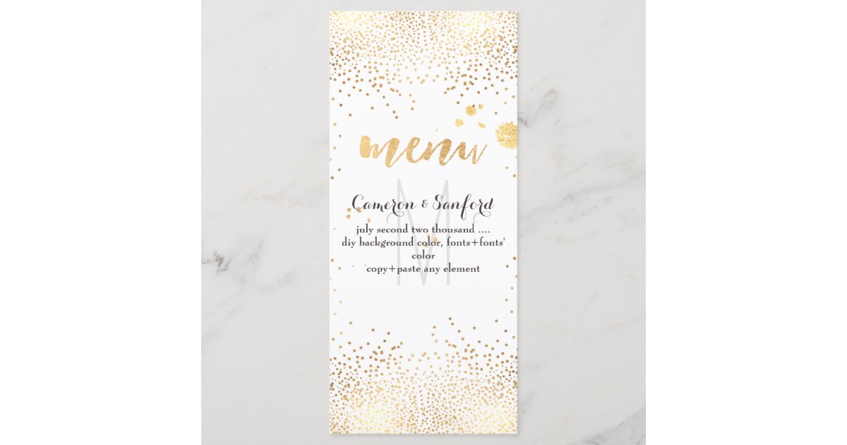 Pixdezines Menu Blendete Hintergrund Des Gold Menukarte Zazzle De