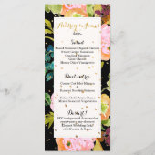 PixDezines Menü Blumenfarbe Wasserfarbe/Ranunculus Menükarte (Rückseite)