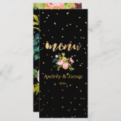 PixDezines Menü Blumenfarbe Wasserfarbe/Ranunculus Menükarte (Vorne/Hinten)