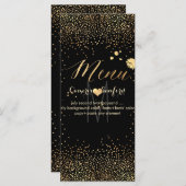 PixDezines Menü Champagnerblasen/Rackkarten Menükarte (Vorne/Hinten)