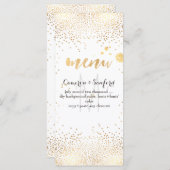 PixDezines-Menü mit getäuschten Goldflecken/DIY-Hi Menükarte (Vorne/Hinten)